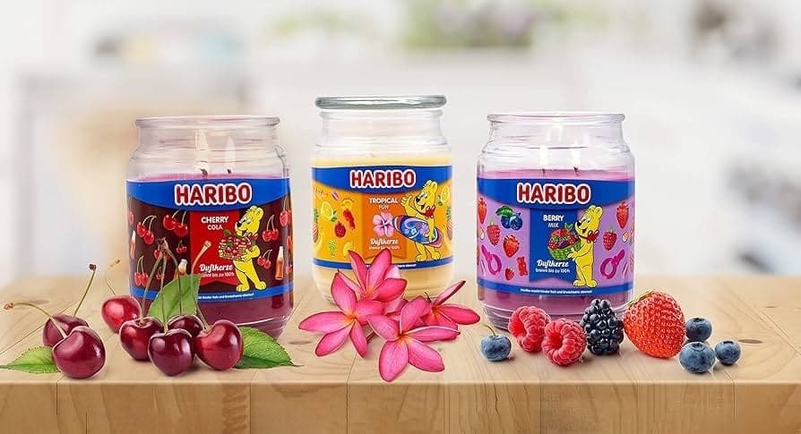 德國 Haribo 經典小熊軟糖香氛蠟燭-5款味道